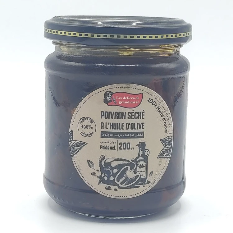 Poivron séché a l'huile d'olive - فلفل مجفف بزيت الزيتون - Image 1