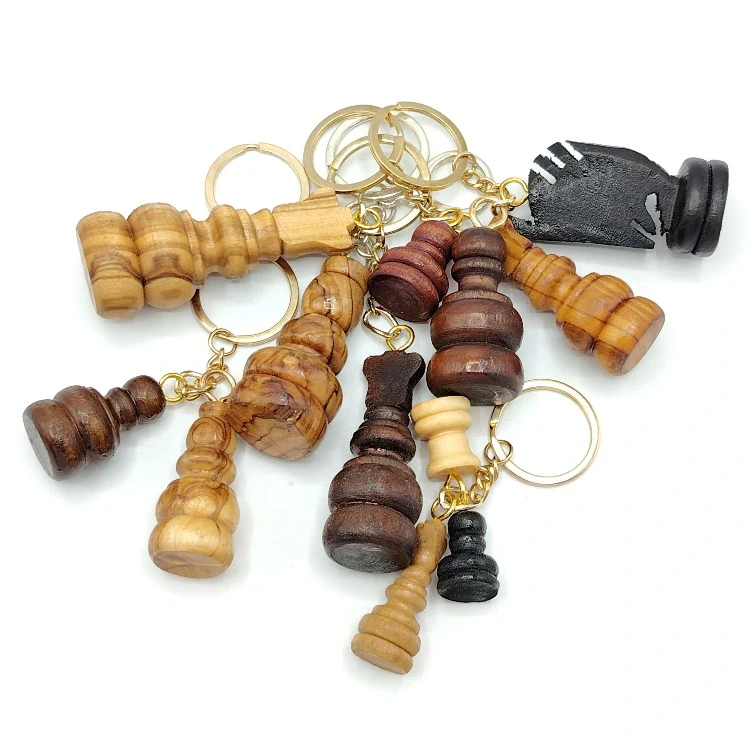 Porte clés en bois d'olivier - سلسلة مفاتيح من خشب الزيتون - Image 1