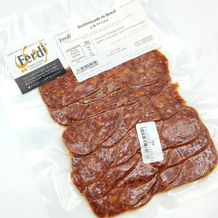 Charcuterie : Soubressade de bœuf  - لحوم الباردة سوبروساد بقري - Image 1